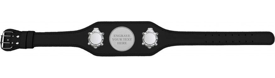 ENGRAVED TITLE BELTS - BUD003/S/ENGRAVES - AVAILABLE IN 4 COLOURS